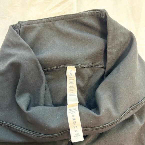 Lululemon Athletica Wunder Train High-Rise 6” Bike Shorts Black Women’s Size 4 - Picture 5 of 6